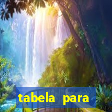 tabela para misturar cores